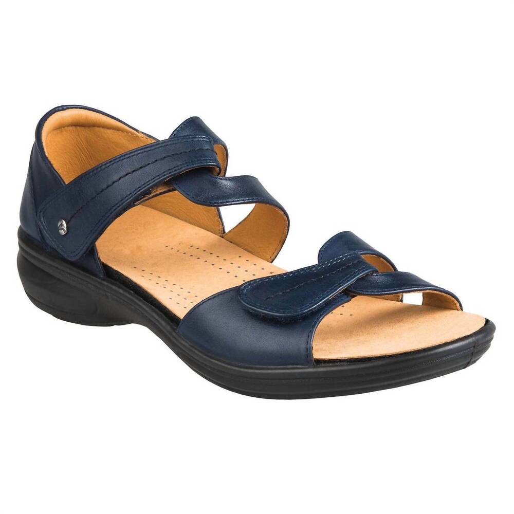 NEW REVERE women's geneva sandals in navy